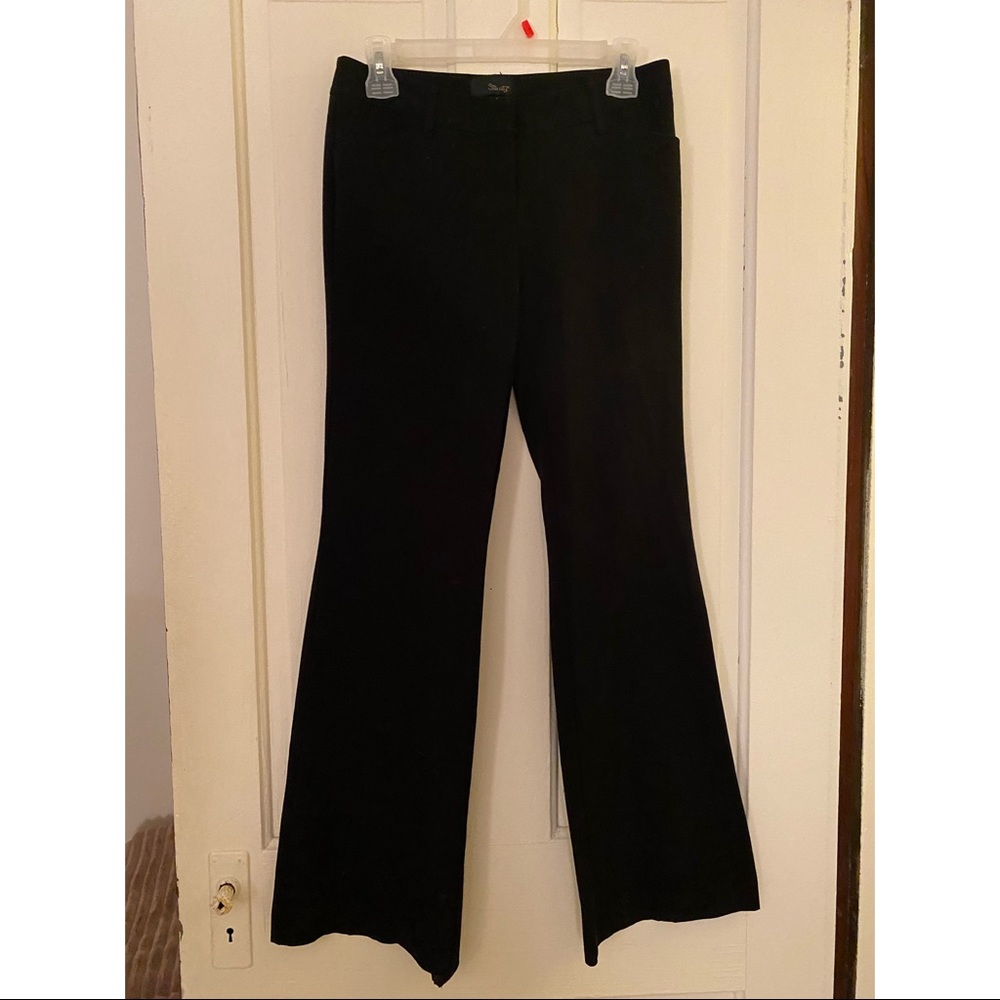 Black, flare dress pants